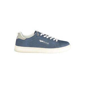 Gas Blue Polyurethane Men Men's Sneaker